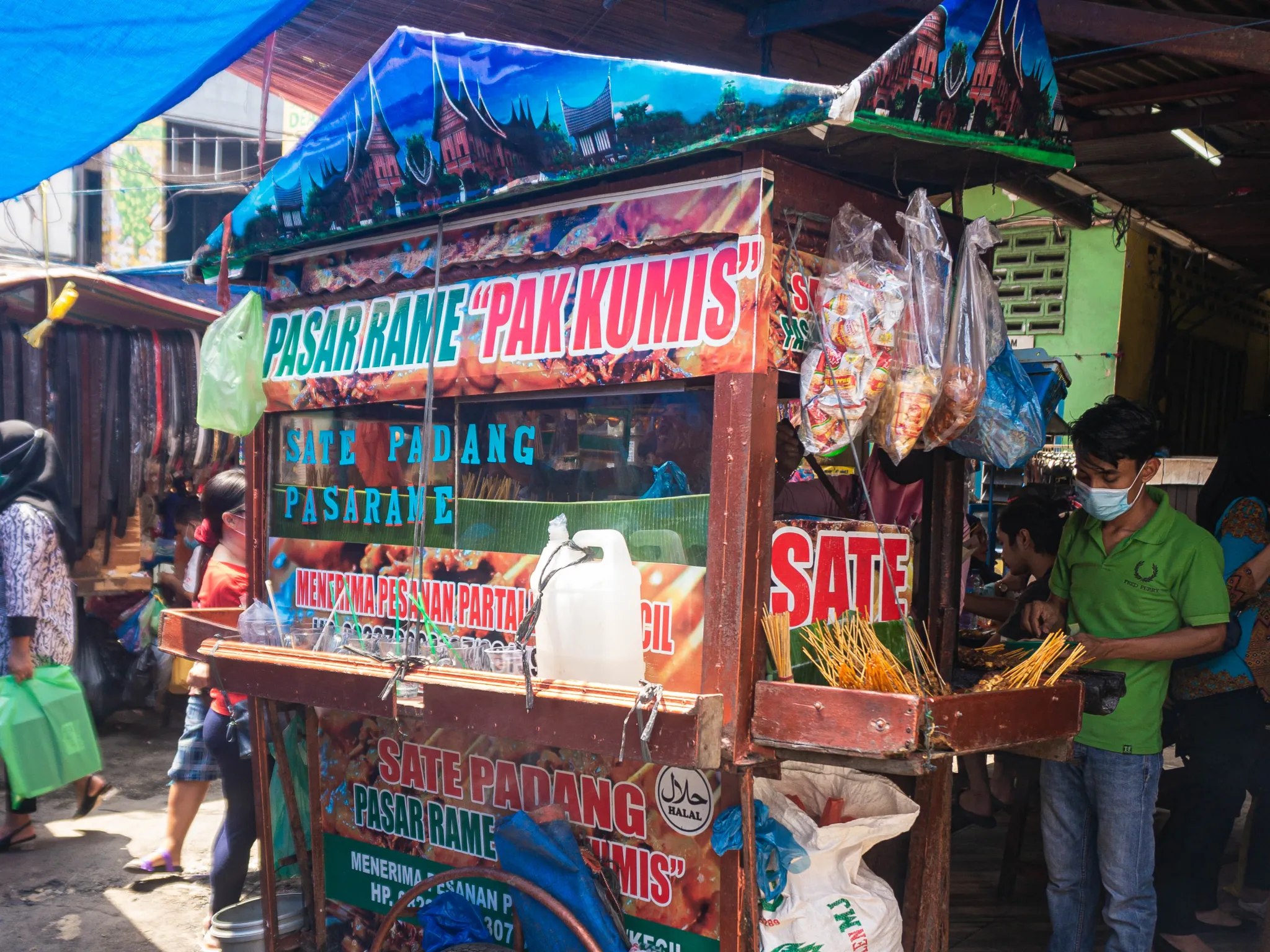 Sate Padang Pak Kumis Pasar Rame Medan Hadir Di Cemara FoodCourt