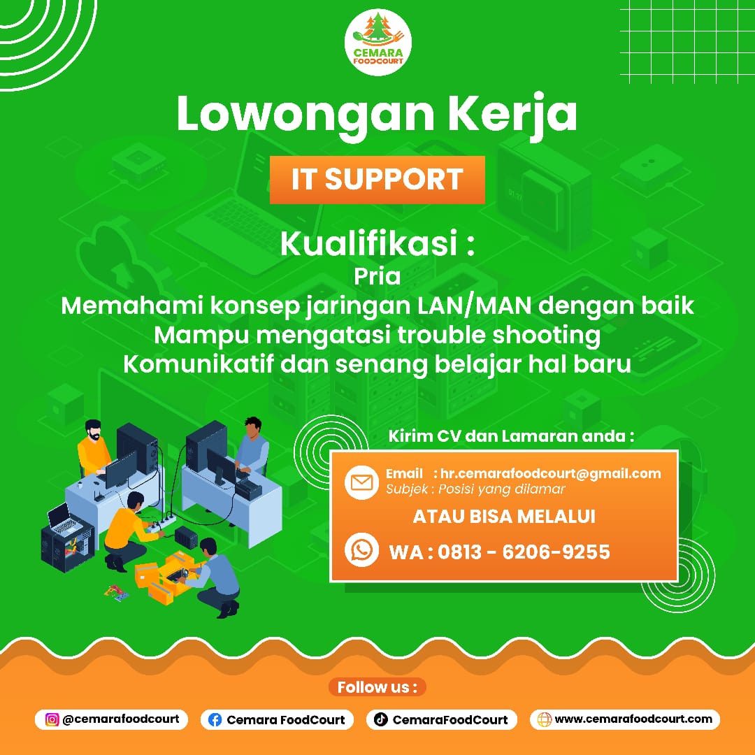 Lowongan Kerja Cemara Food Court Medan