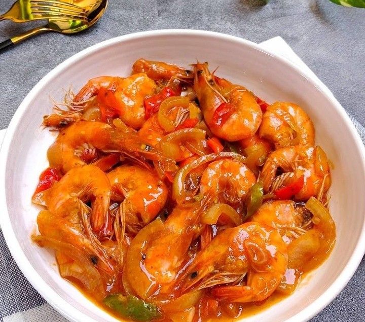 resep udang saus padang