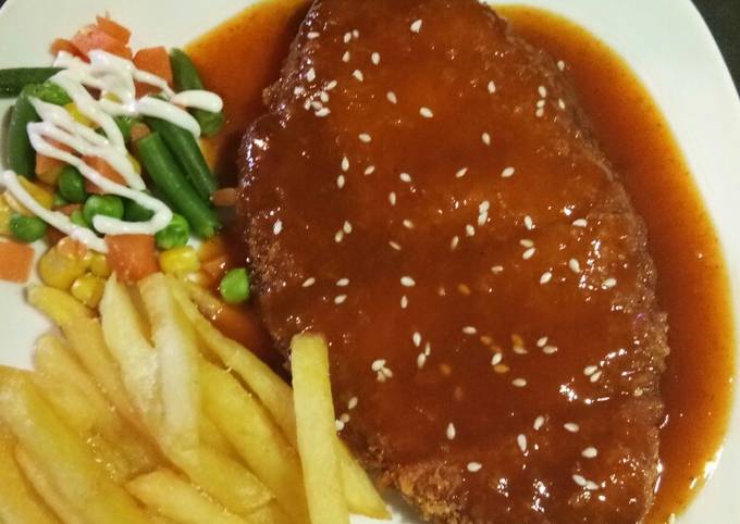 resep chicken katsu dan sausnya