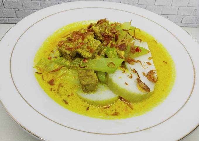 Resep Lontong Sayur Labu Siam