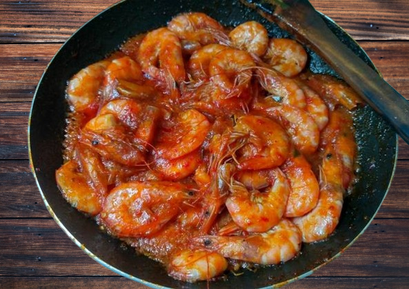 Resep Udang Saus Padang Simple