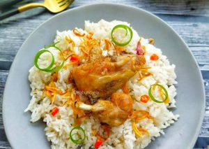 Resep Nasi Ayam Saus Tiram Keju