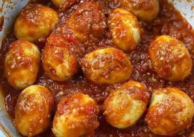 Resep Telur Balado Pedas Manis